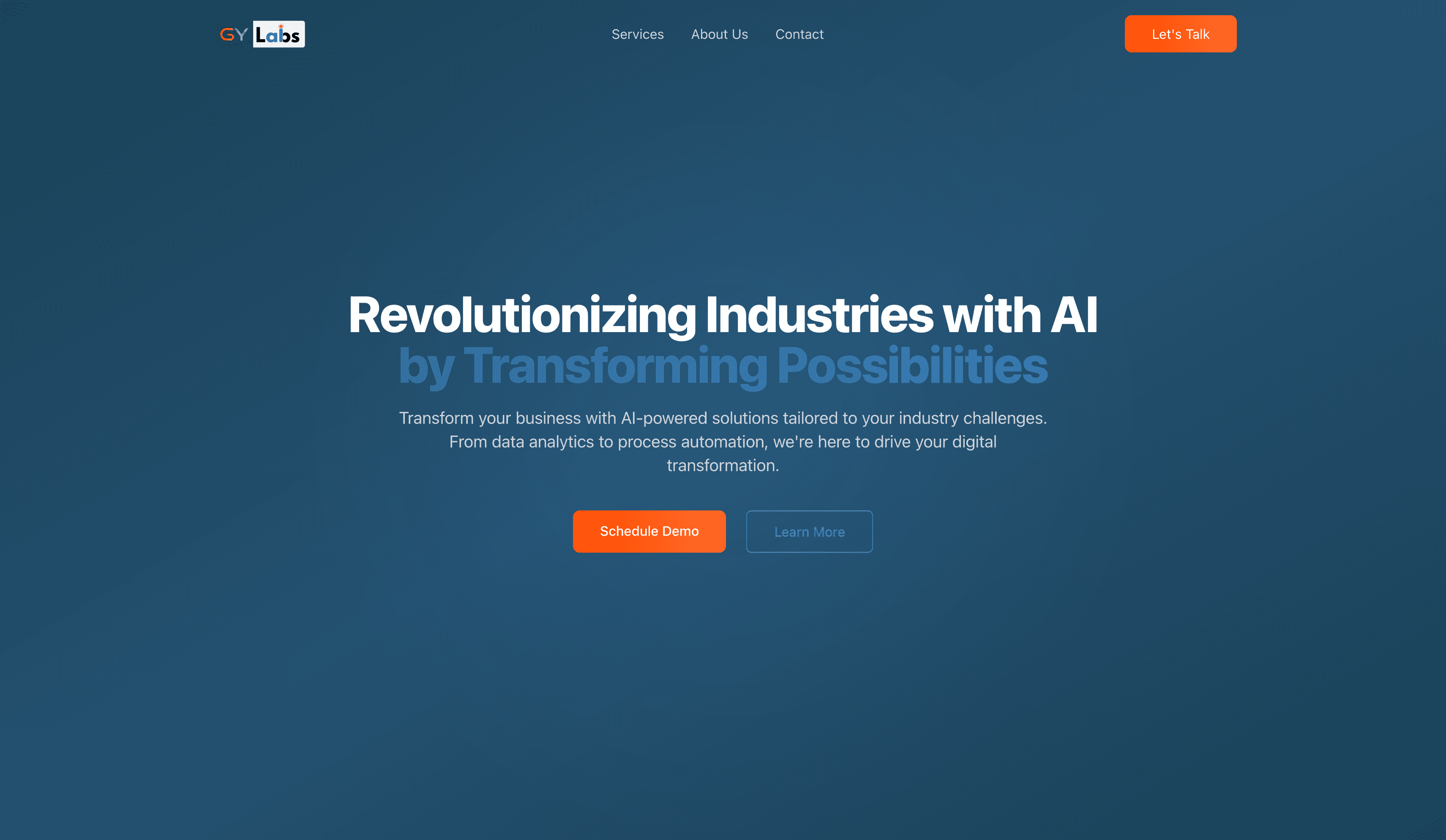 GY Labs website preview